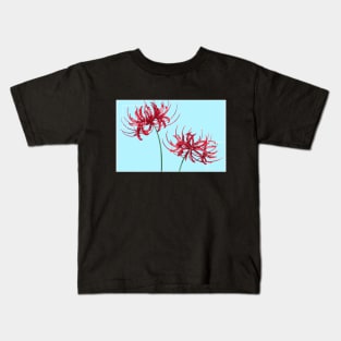 Red Spider Lily Lycoris Recoil Anime Fanart Lycoris Radiata Death Flower In Anime Gift Kids T-Shirt